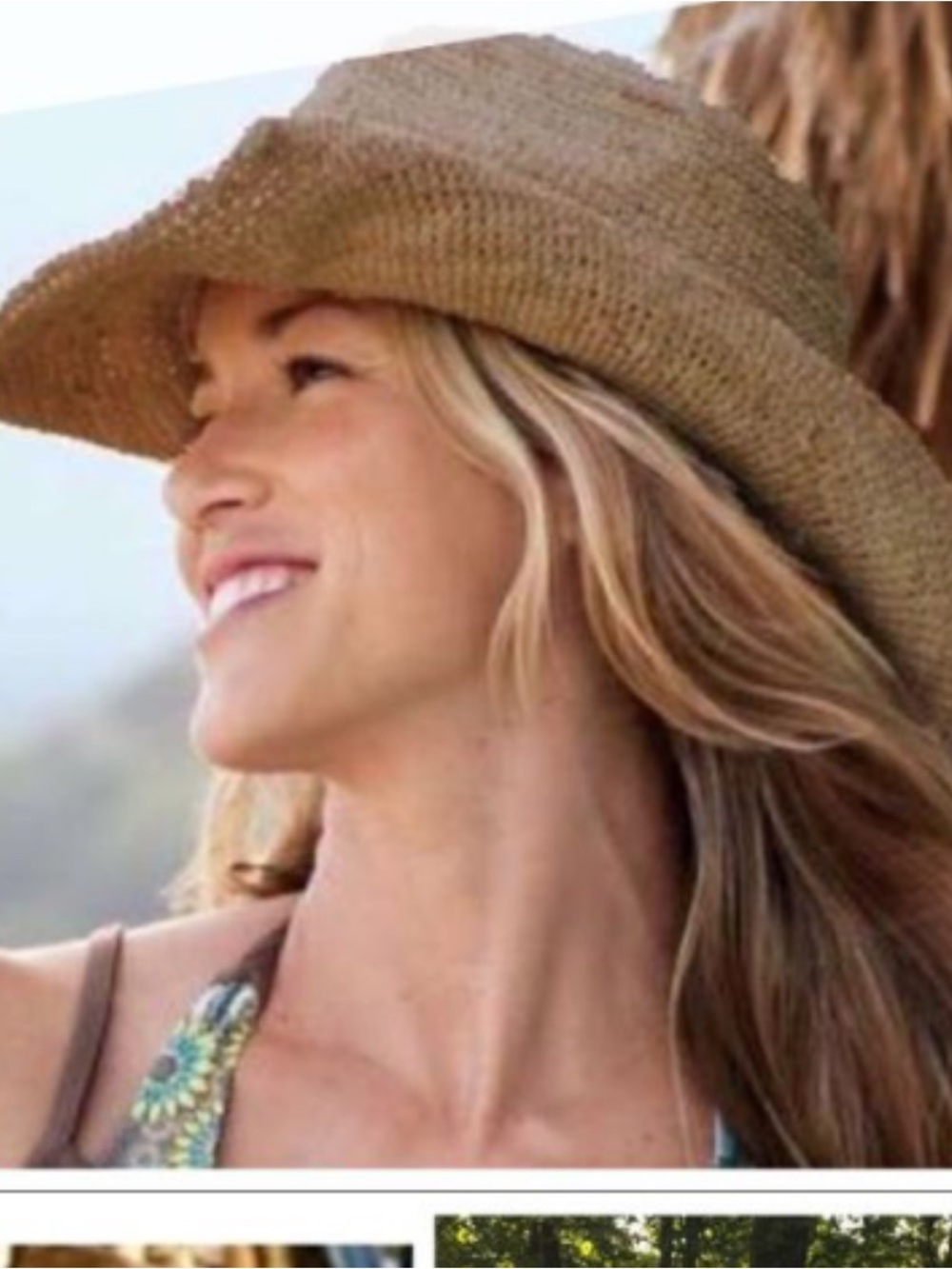 Athleta Straw Packable Cowboy Hat